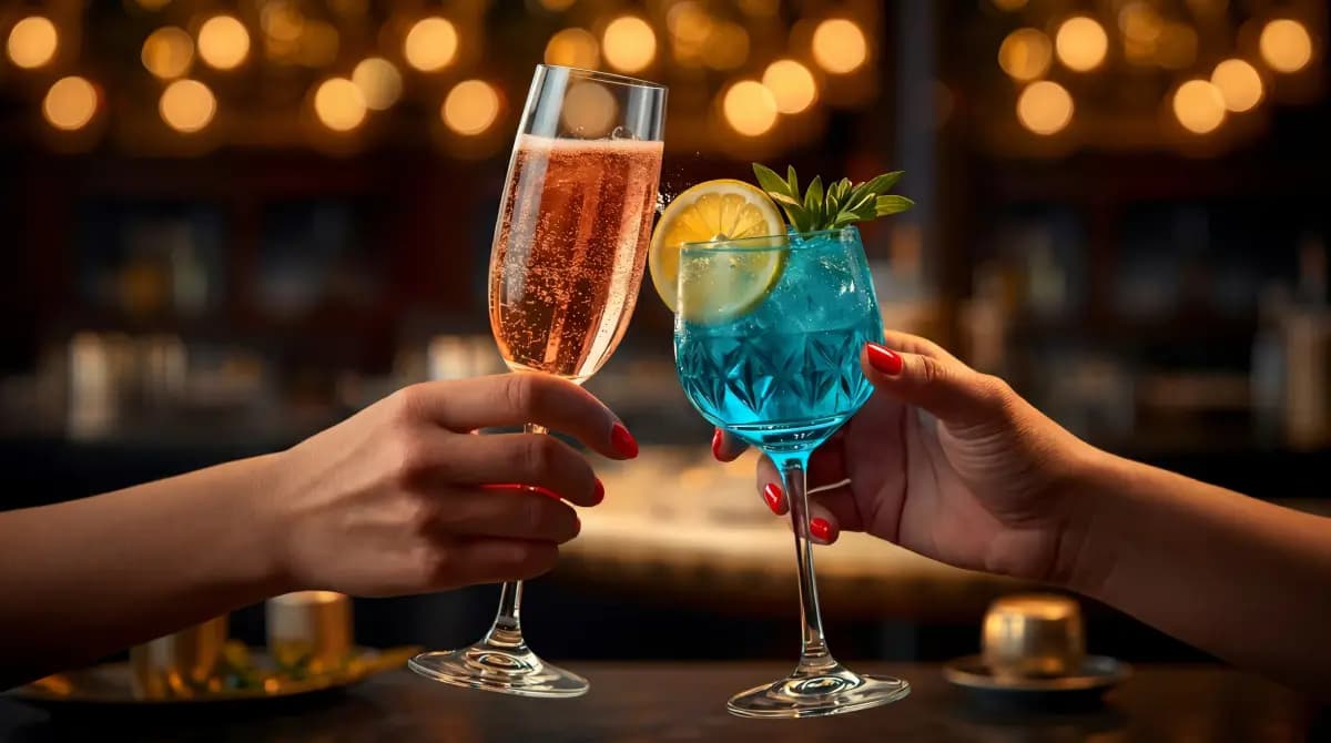 Celebration toast beverage photography with glasses clinking by Rahul Chanda, product photographer