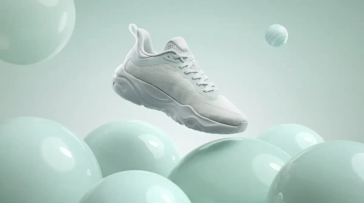 White Sneaker — Clean Cutout - Footwear · Marketplace photography by Rahul Chanda