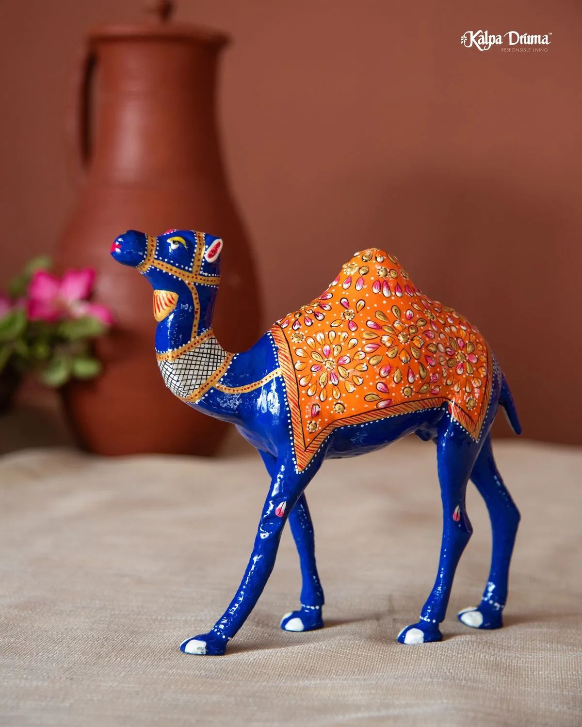 Hand-thrown Clay Decor & Raw Linen by Rahul Chanda, commercial interior and home decor photographer in Dehradun, India